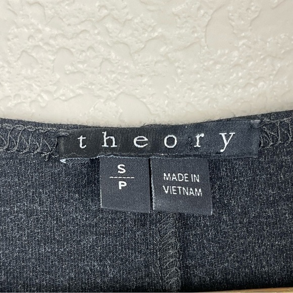 Theory Keiran Classical Black Drop Waist Lambskin Leather Dress Size Small Women - Picture 10 of 11